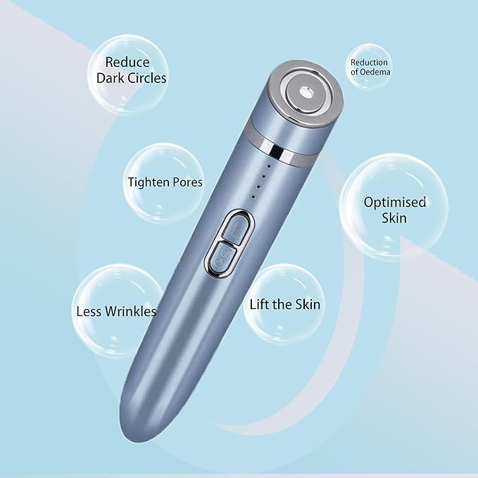Micro-Vibration Eye & Face Massager – Dark Circle Reducer, Anti-Wrinkle, Skin Tightening & Lifting Device
