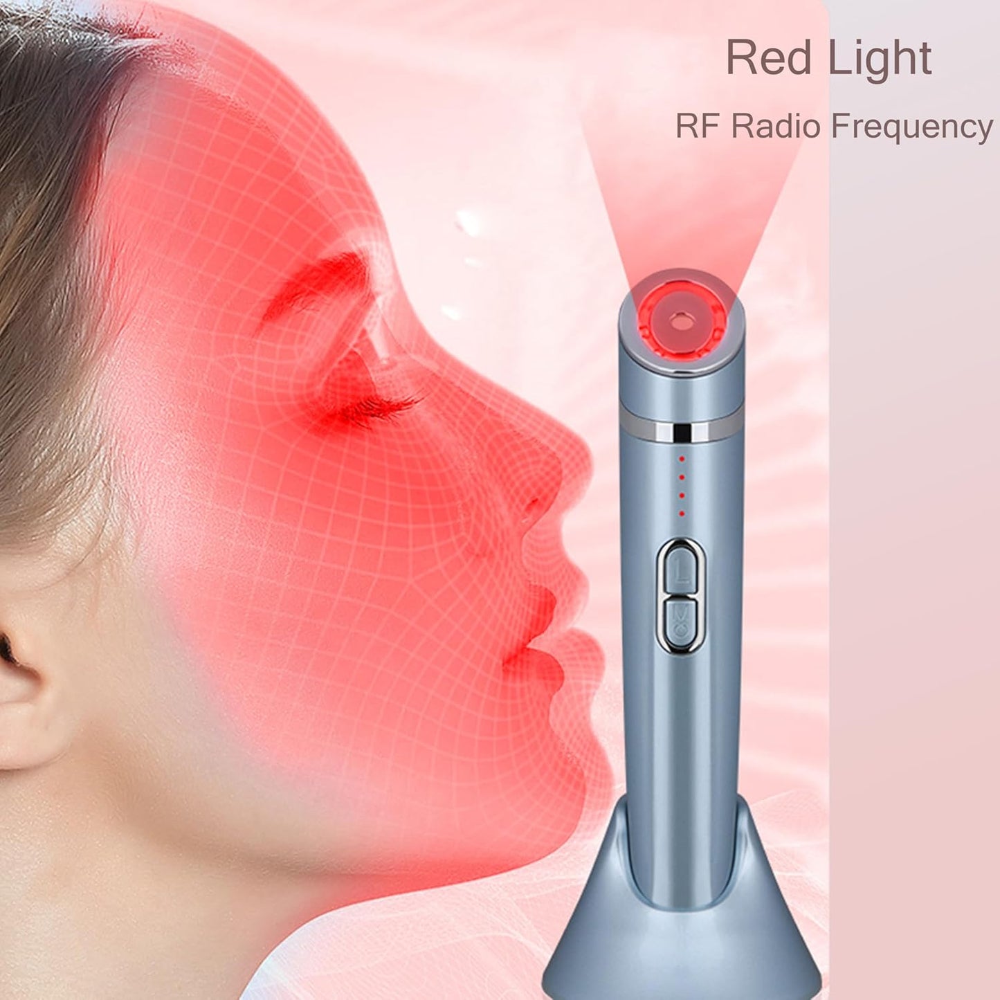 Micro-Vibration Eye & Face Massager – Dark Circle Reducer, Anti-Wrinkle, Skin Tightening & Lifting Device