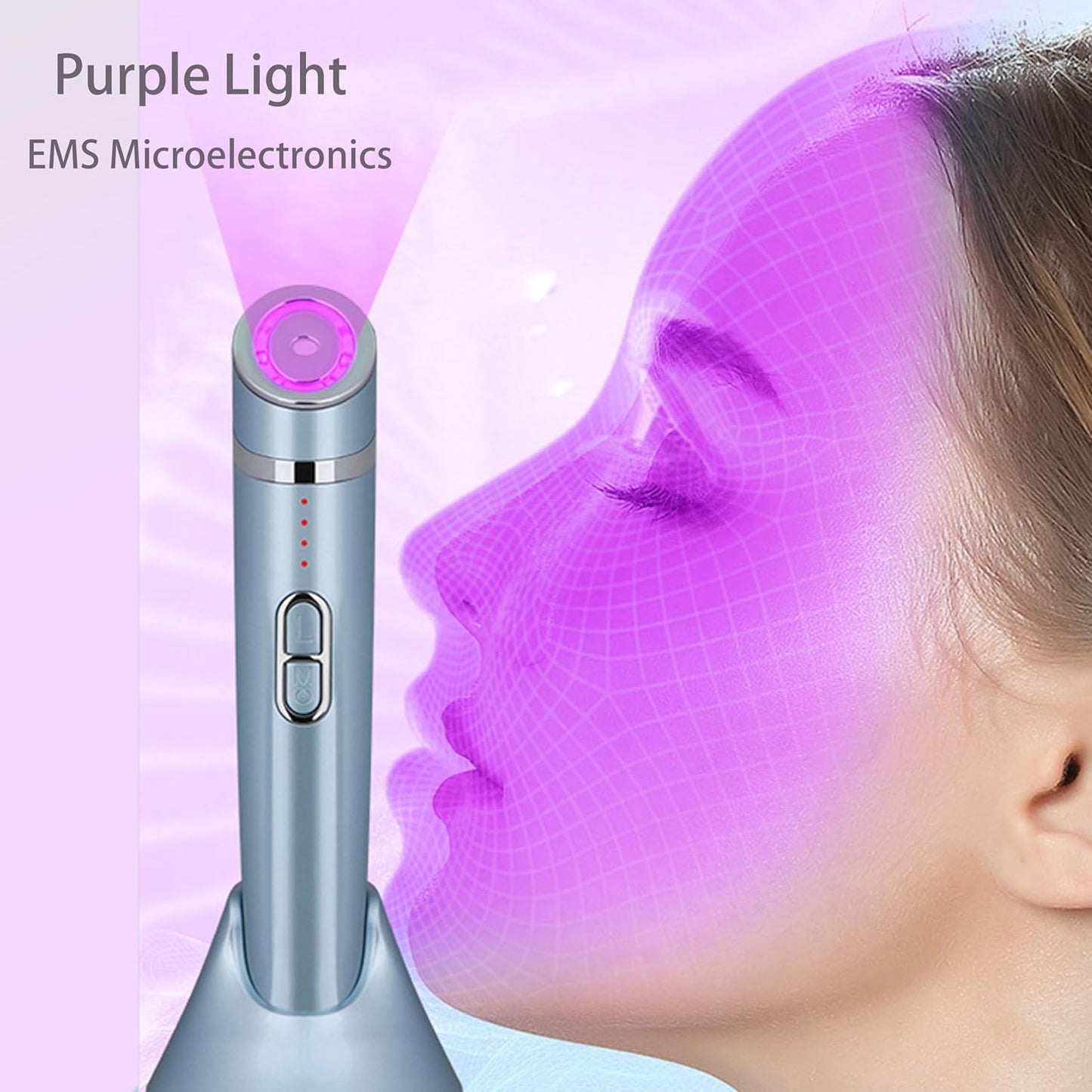 Micro-Vibration Eye & Face Massager – Dark Circle Reducer, Anti-Wrinkle, Skin Tightening & Lifting Device